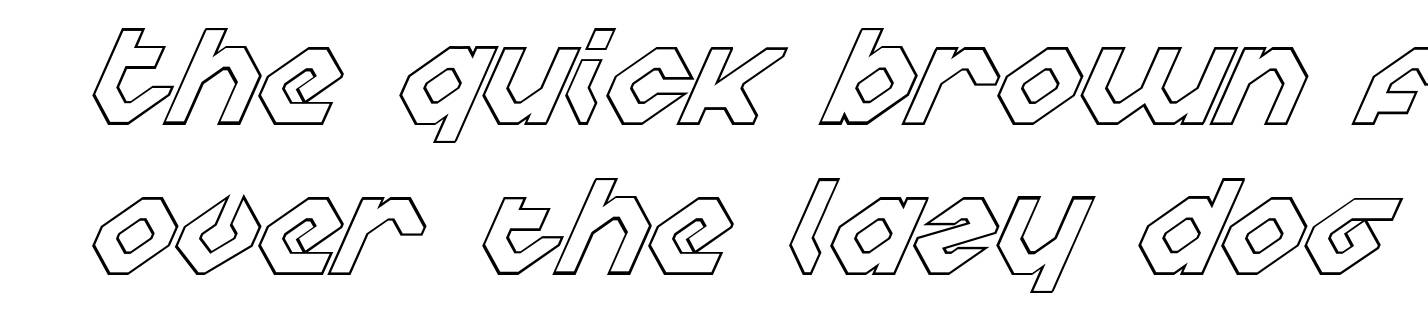 Charlie's Angles Italic Outline
