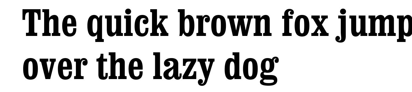 Clarendon Condensed Bold