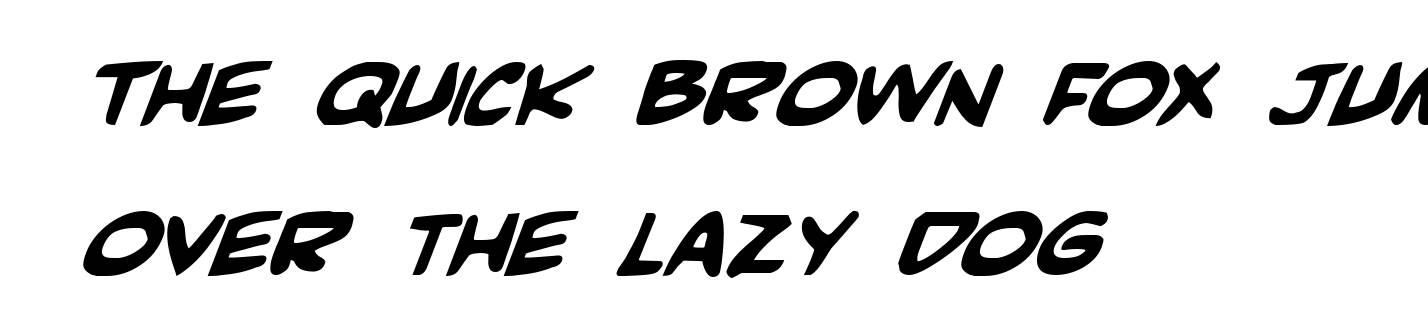 Comic Book Commando Bold Italic