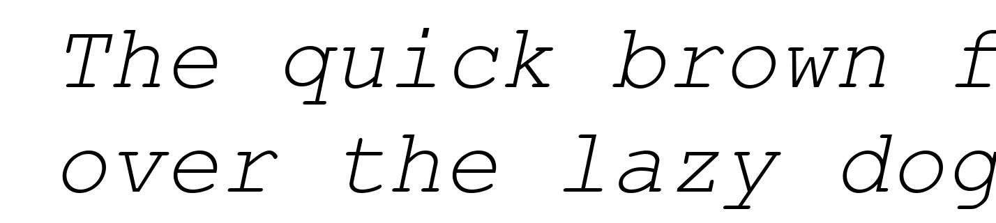 Courier New Italic