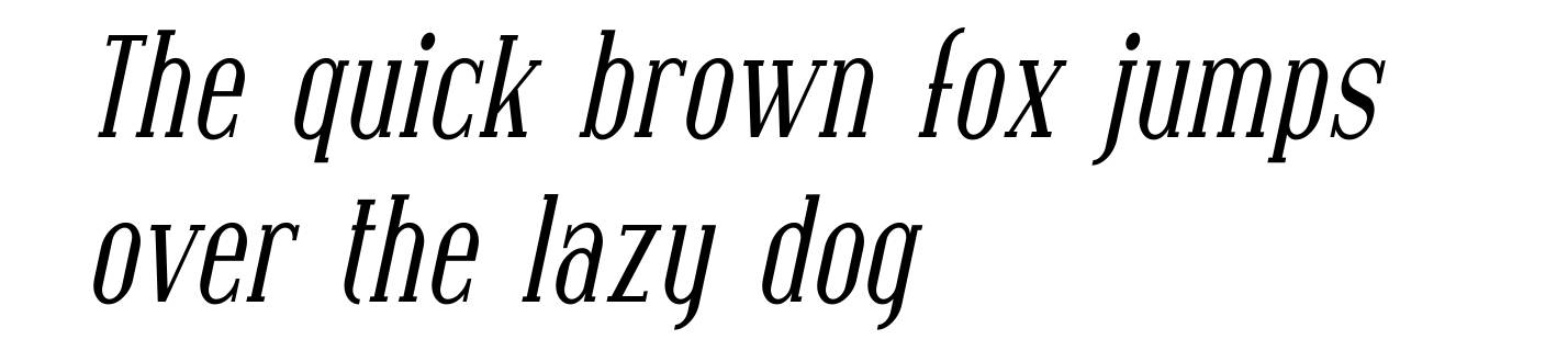 Covington Cond Italic