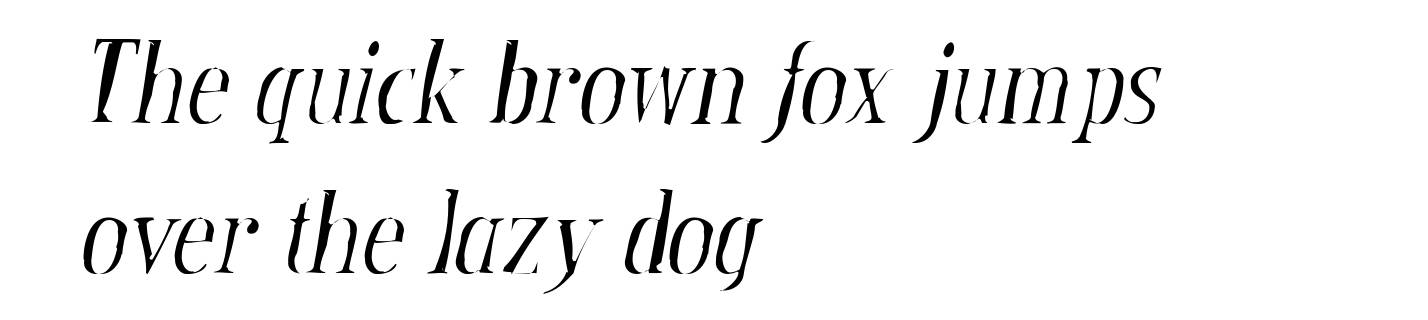 Credit Valley Gaunt Italic