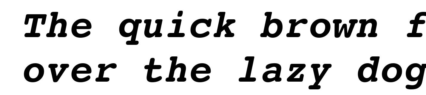 Courier 10 Pitch Bold Italic BT