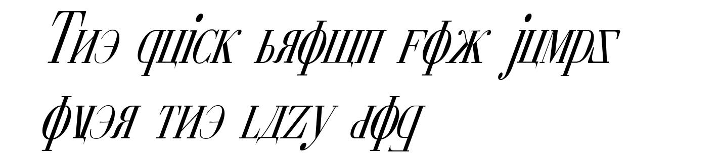 Cyberia Condensed Italic