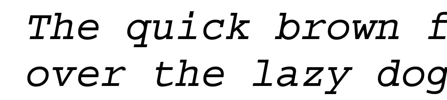 Dark Courier Italic