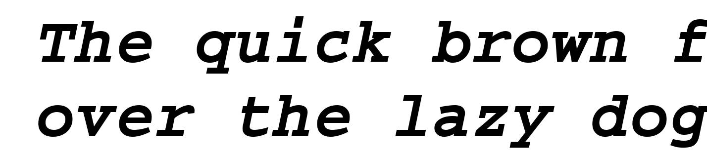 Dark Courier Bold Italic