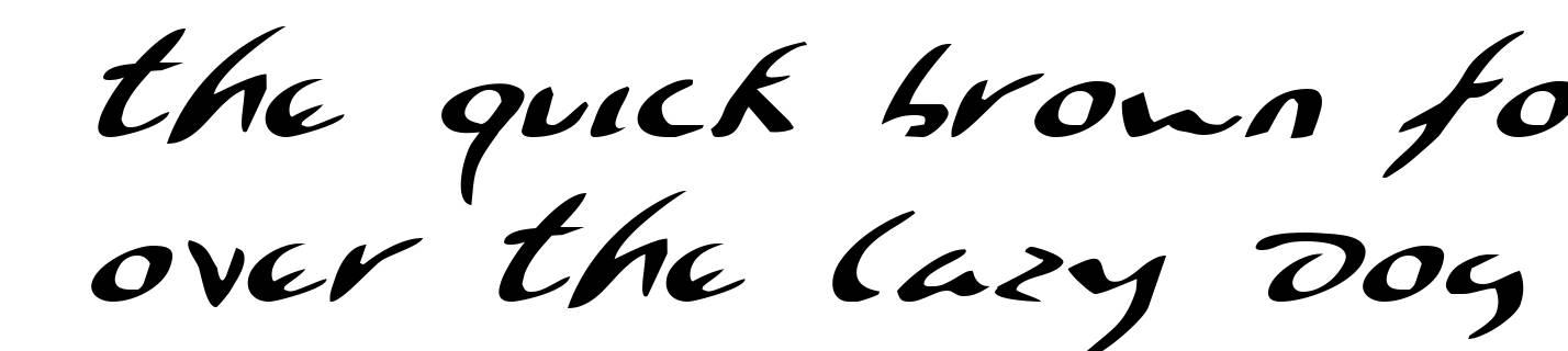 Eagleclaw Expanded Italic