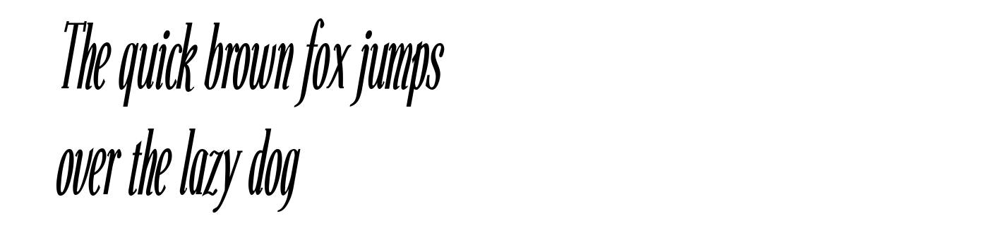Echelon Condensed Italic