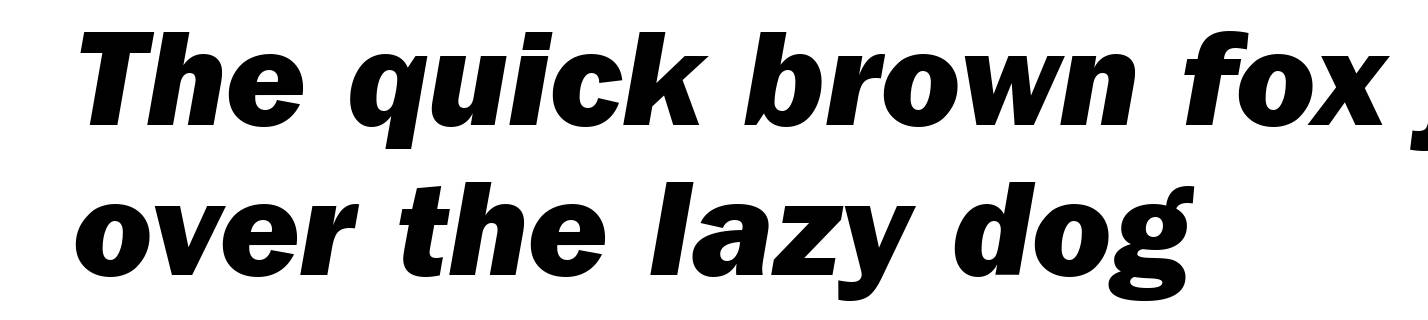 Franklin Gothic ITC Heavy Italic BT