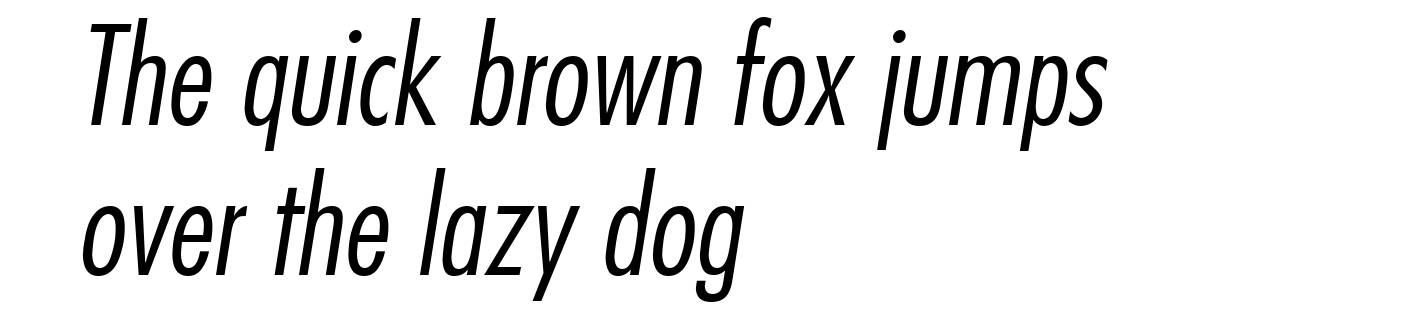Futura LtCn BT-Italic