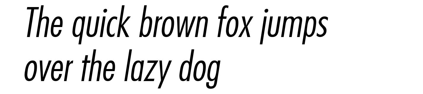 Futura LtCn BT Italic
