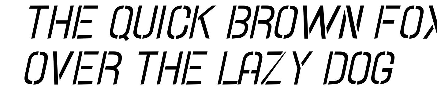 Hallandale Stencil Italic JL