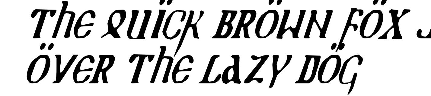 Holy Empire Condensed Italic