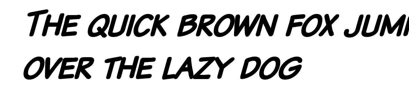 Komika Text Kaps Bold Italic