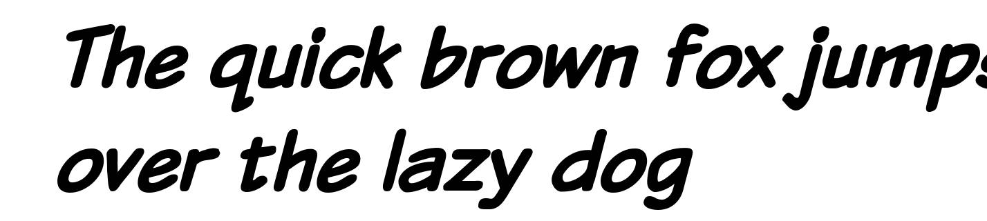 Komika Text Bold Italic