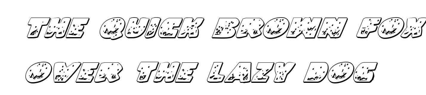 Land Shark Outline Italic
