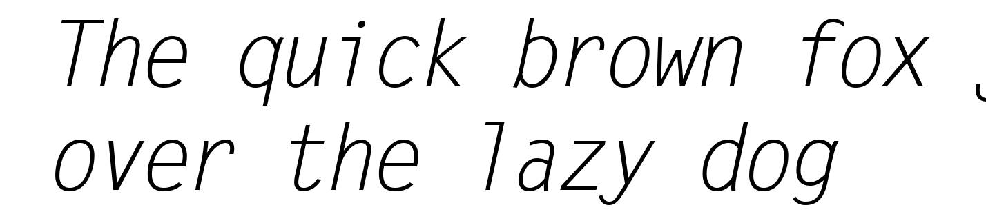 Letter Gothic Italic