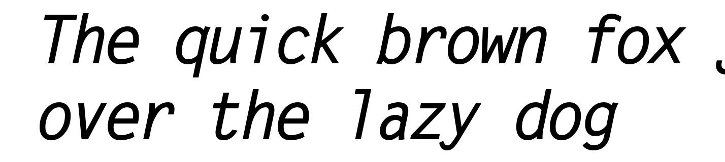Letter Gothic Bold Italic