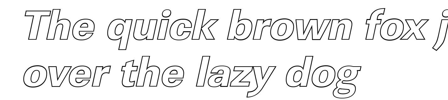 LinearOu-Xbold-Italic