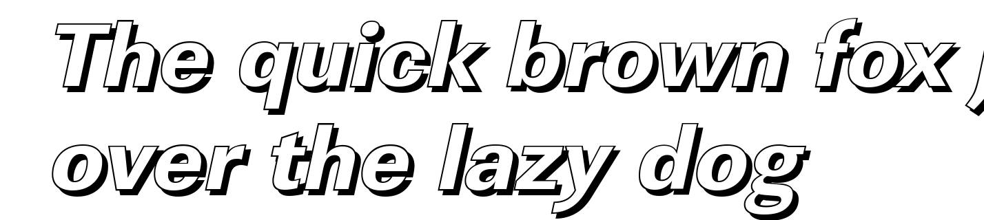 LinearSh-Xbold-Italic