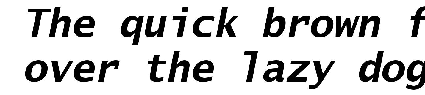 Lucida Sans Typewriter Bold Oblique