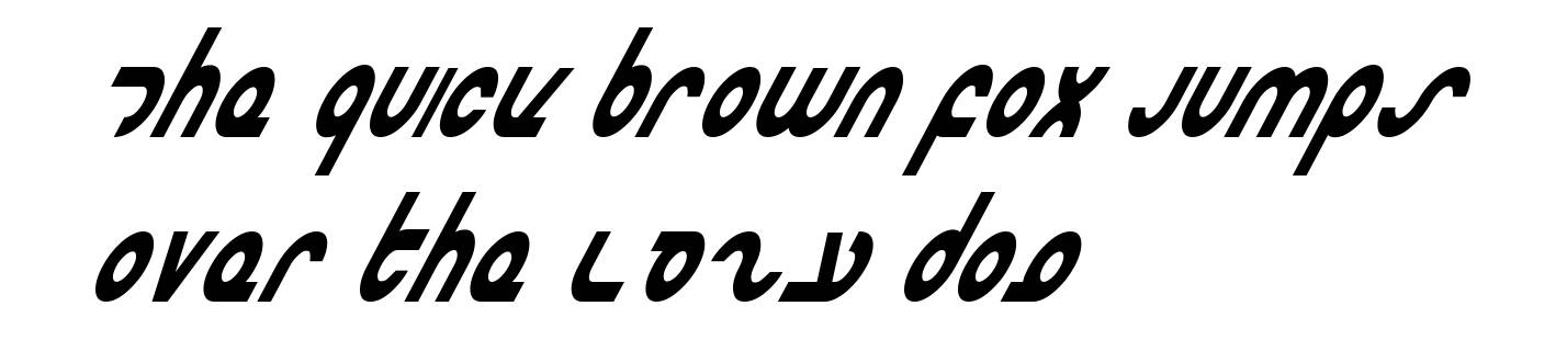 Masterdom Condensed Bold Italic