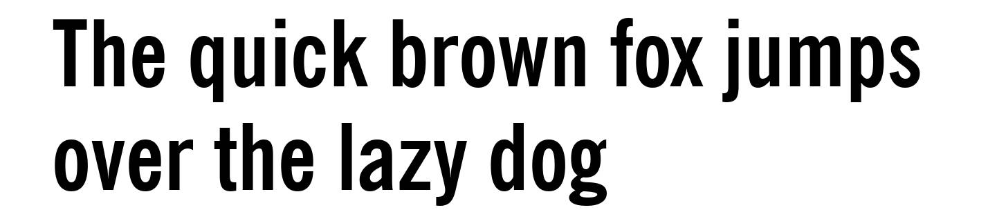 News Gothic Bold Condensed BT