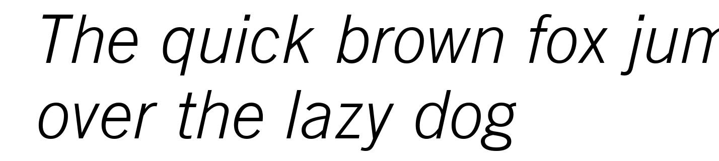 News Gothic Light Italic BT