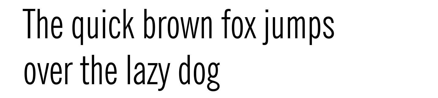 News Gothic Extra Condensed BT