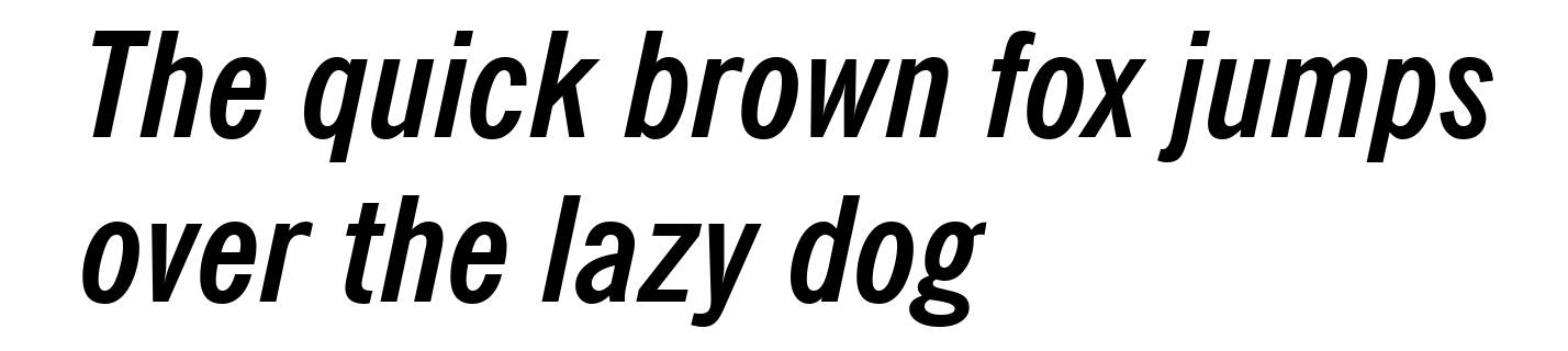 News Gothic Bold Condensed Italic BT