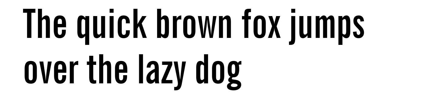 News Gothic Bold Extra Condensed BT