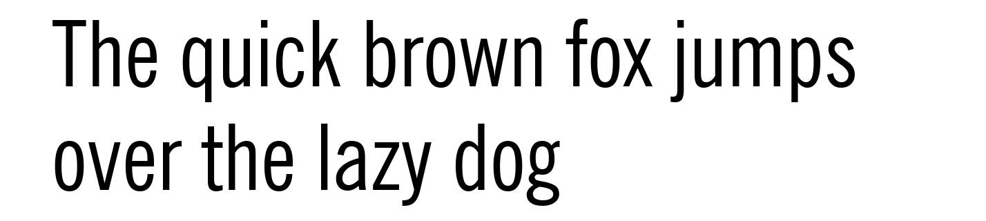 News Gothic Condensed BT