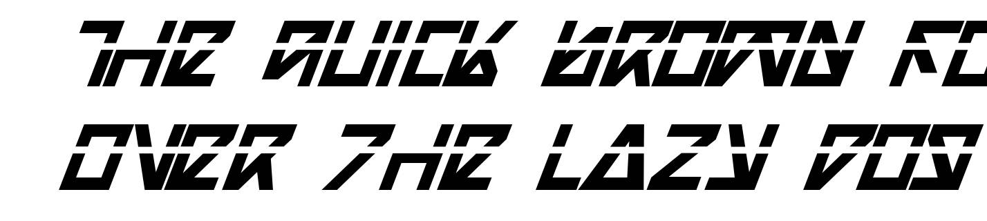 Nick Turbo Bold Italic Las