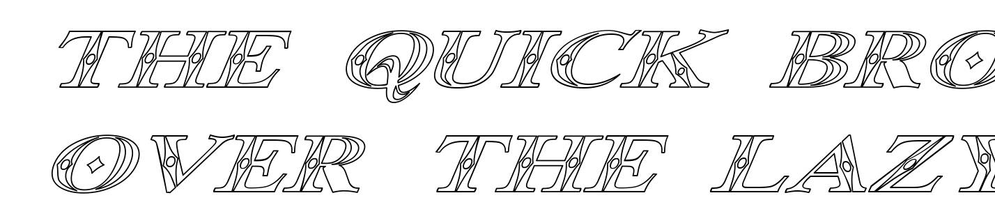 Occoluchi Italic Outline