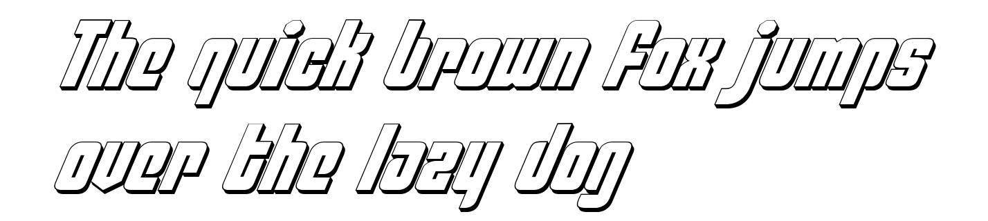 Philadelphia Italic 3D
