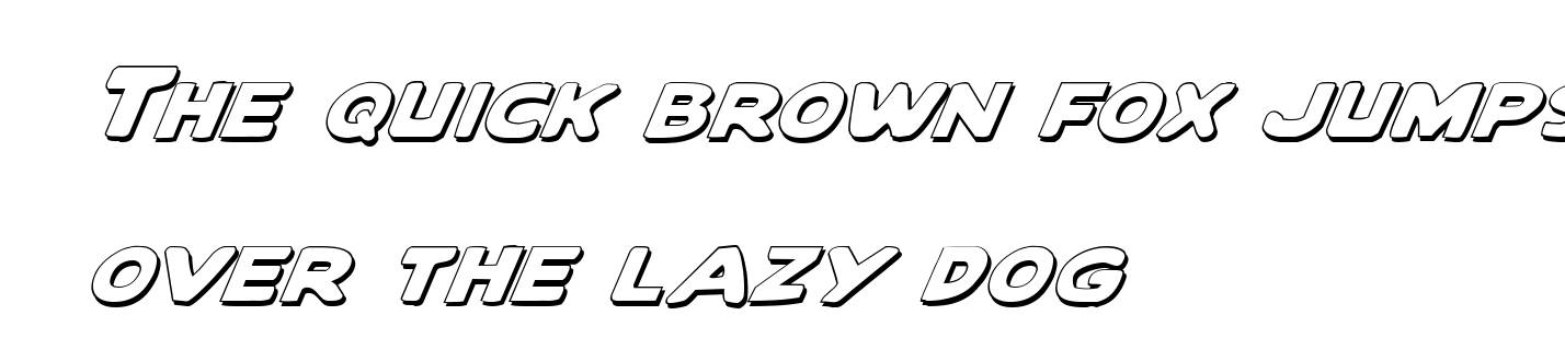 Quartermain Outline Italic