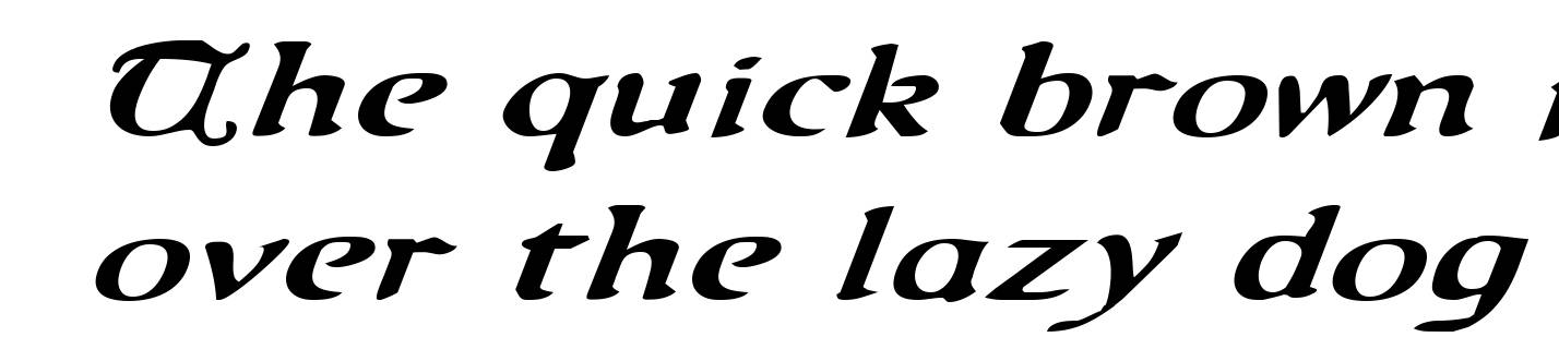 Queen & Country Expanded Italic