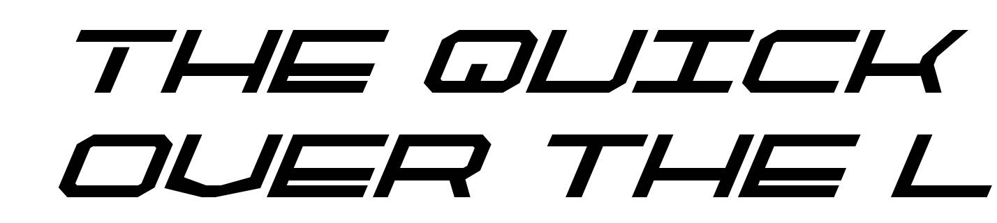 QuickTech Bold Italic