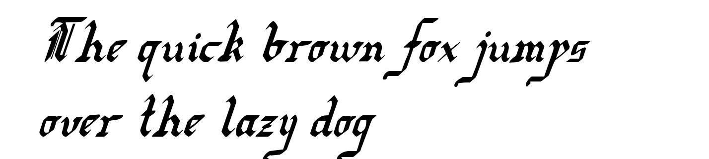 Redcoat Condensed Italic