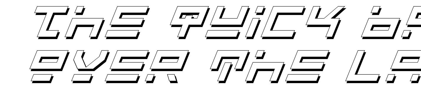 Rocket Type Shadow Italic