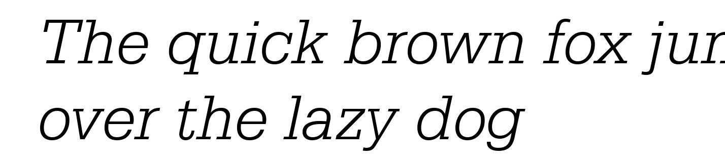 Serifa Light Italic BT