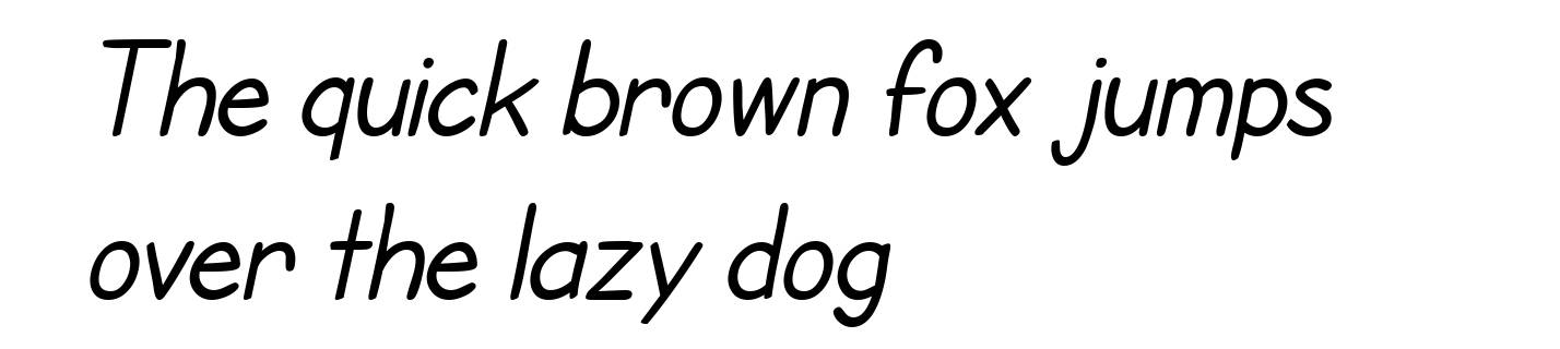 SF Cartoonist Hand Italic