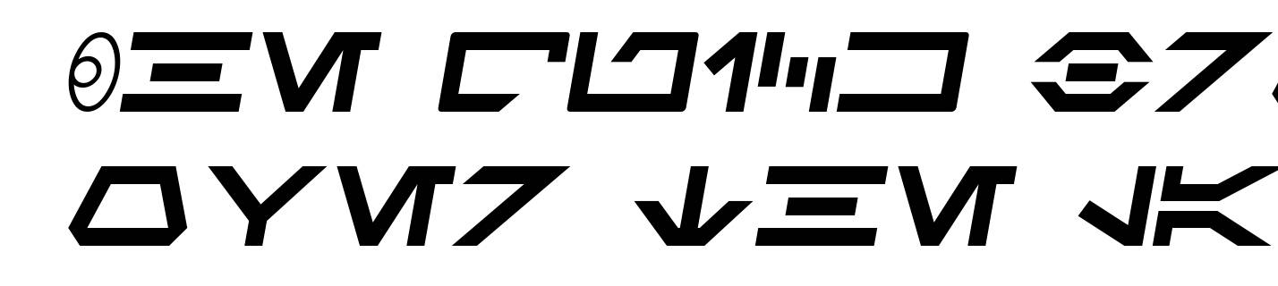 SF Distant Galaxy Symbols Italic