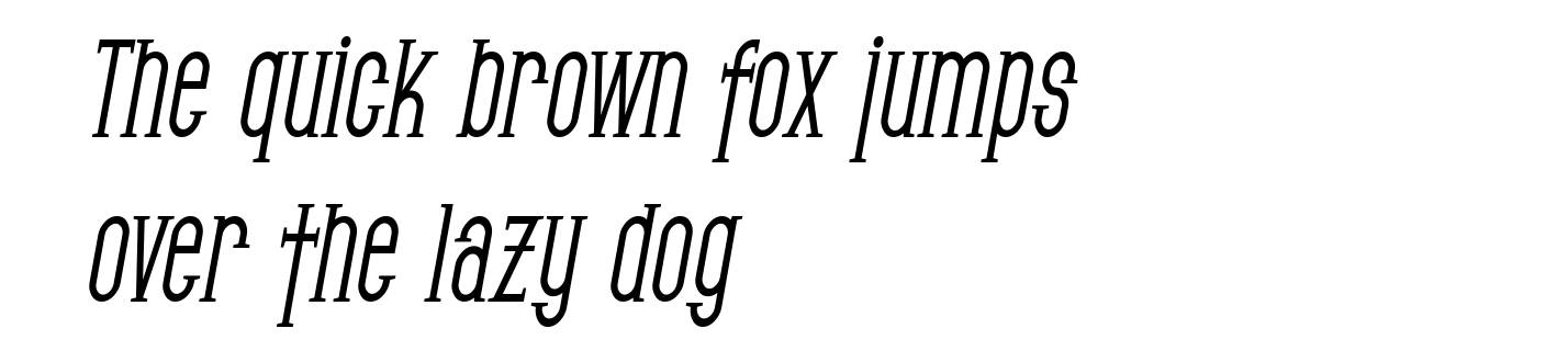 SF Gothican Condensed Bold Oblique