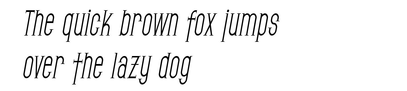 SF Gothican Condensed Oblique