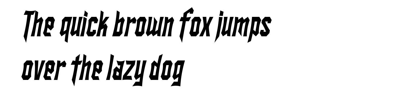 SF Ironsides Condensed Italic