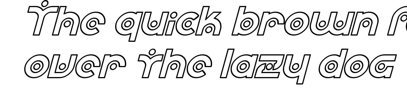 SF Planetary Orbiter Outline Italic