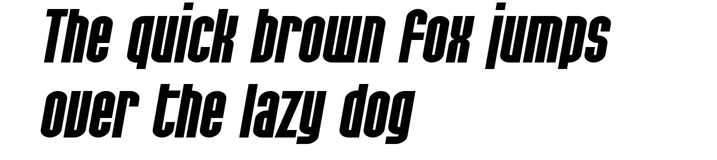 SF Port McKenzie Extended Bold Italic