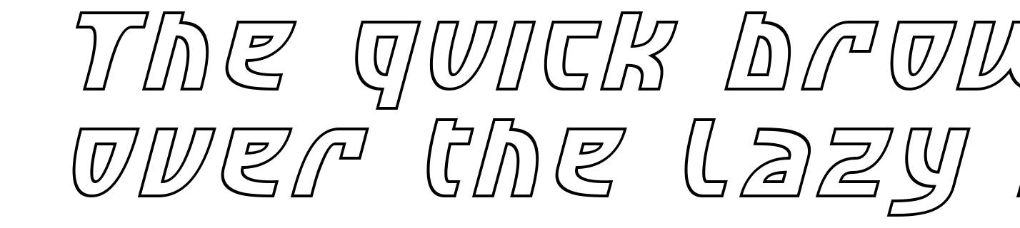 SF Retroesque Outline Italic