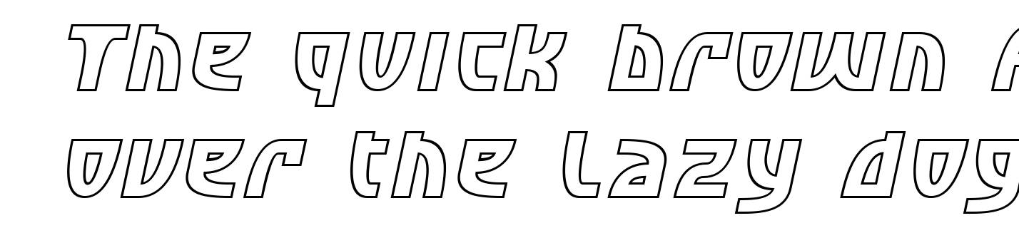 SF Retroesque Outline Oblique